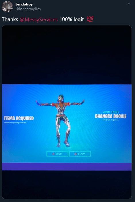 MessyModdingStore customer tweet screenshot