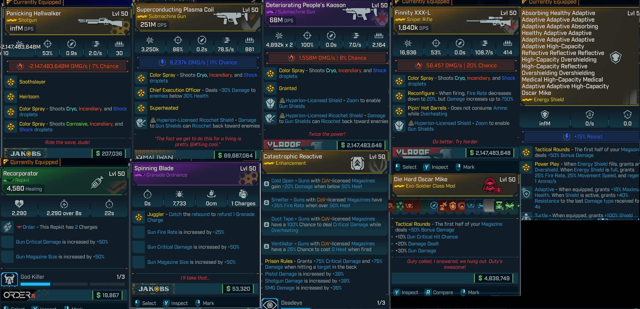 Borderlands 4 – Moddified/Modded RAFA Build-Immortal(999 Billion HP)+Oneshot (999 Bil DMG)Soldier — MessyModdingStore