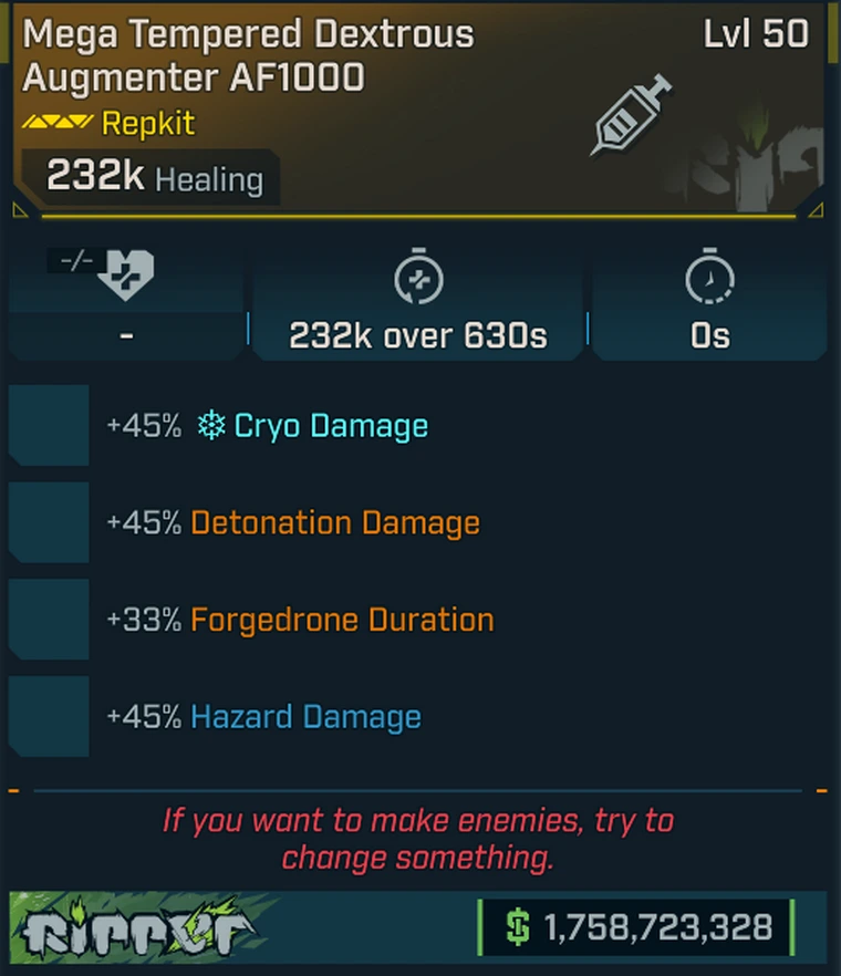 Borderlands 4 – Modded/Modified RepKit – 44 Class Mod Perks and 74 Enhancement Perks — MessyModdingStore