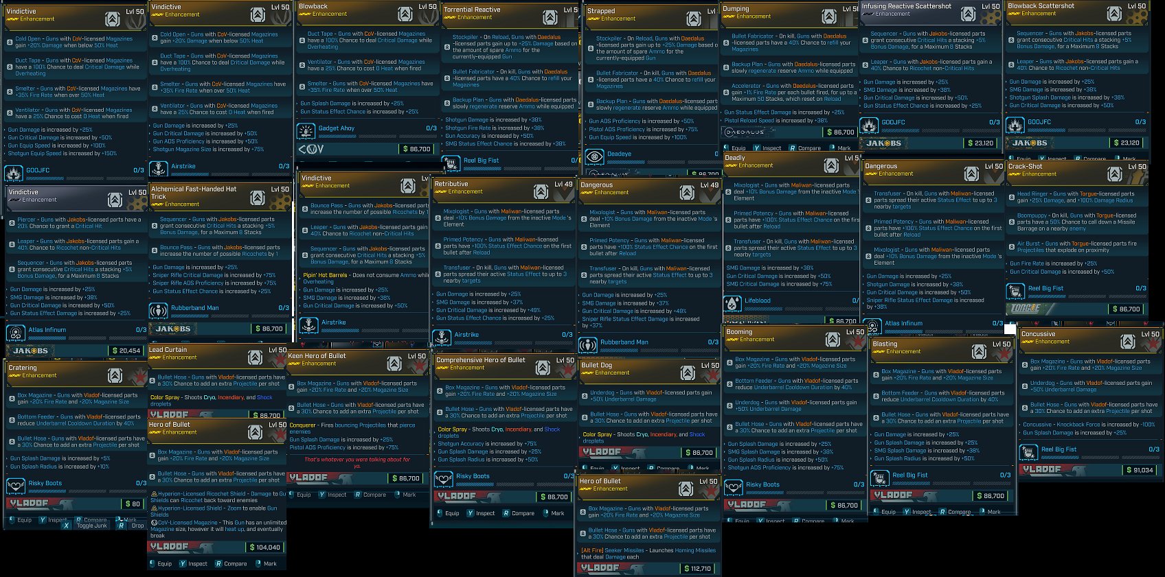 Borderlands 4 – Bundle – 27 Modified / Modded ENHANCEMENTS (CRAZY STATS) — MessyModdingStore