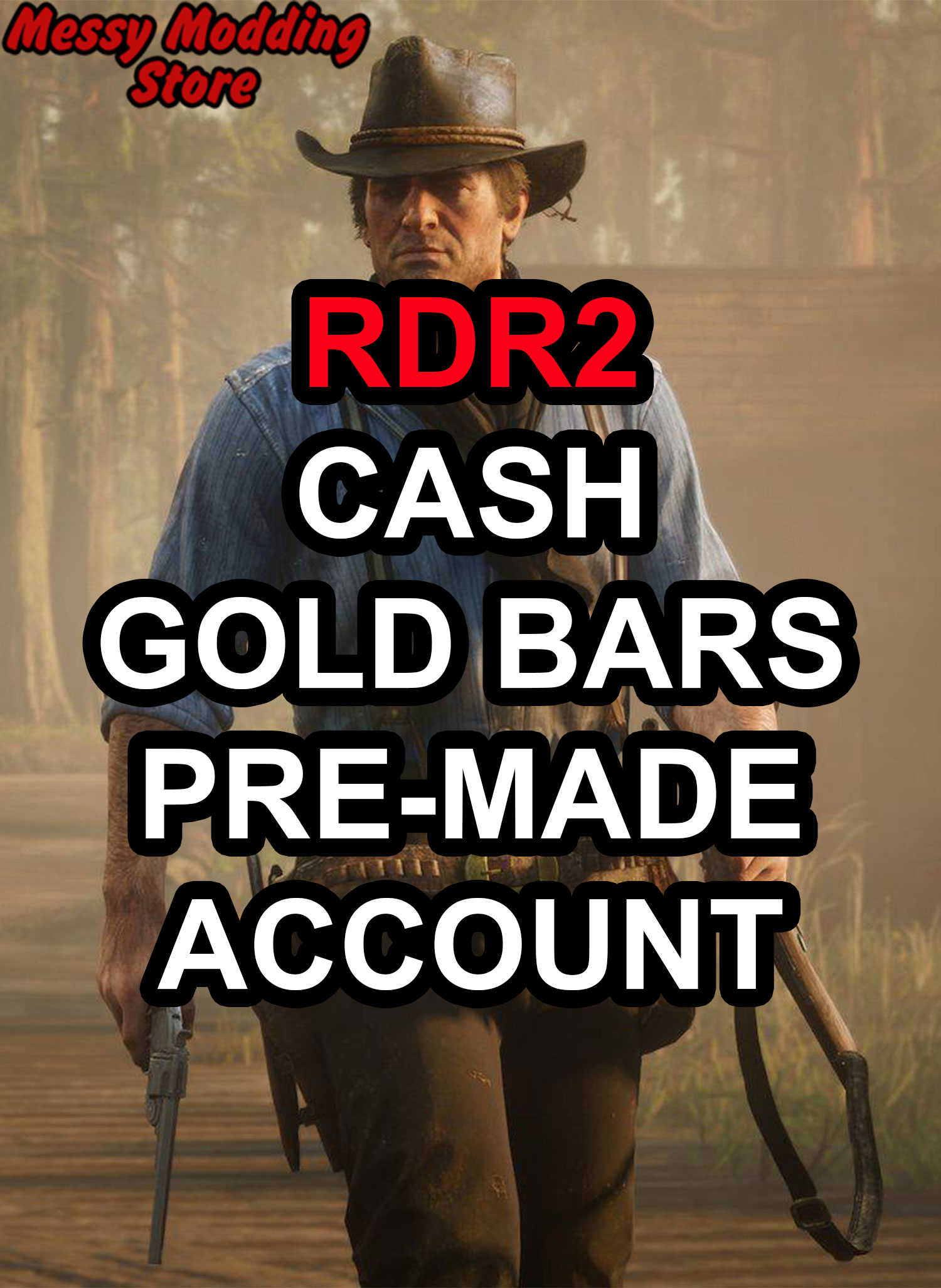 (PC/STEAM/EPIC) Red Dead Redemption 2: Online Rank, Cash and Gold Bar (Pre-Made Accounts) — MessyModdingStore